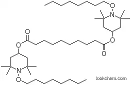 Molecular Structure of 129757-67-1 (Bis-(1-octyloxy-2,2,6,6-tetramethyl-4-piperidinyl) sebacate)
